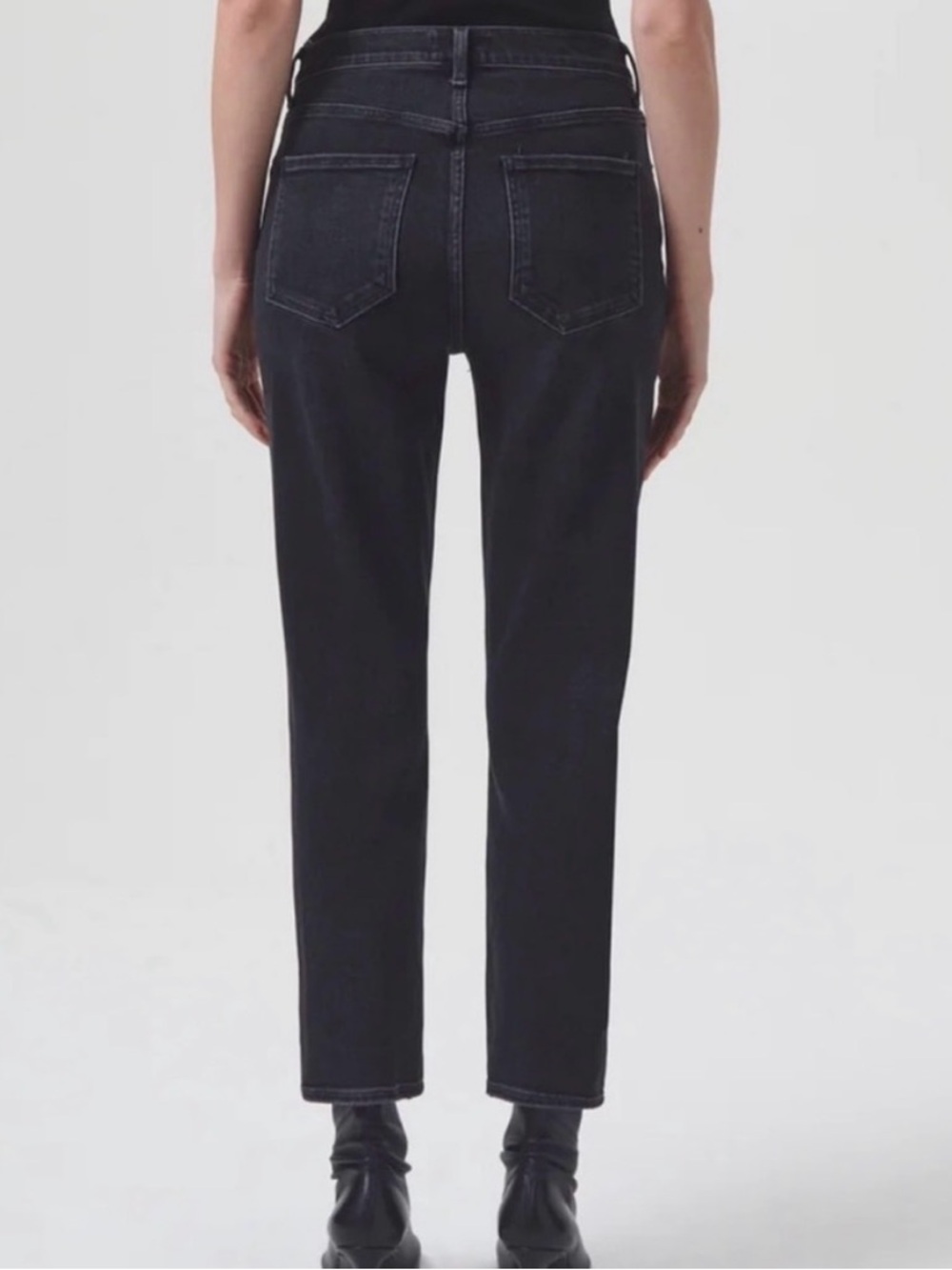 Agolde Riley High Rise Straight Crop Jeans - Picture 2 of 12